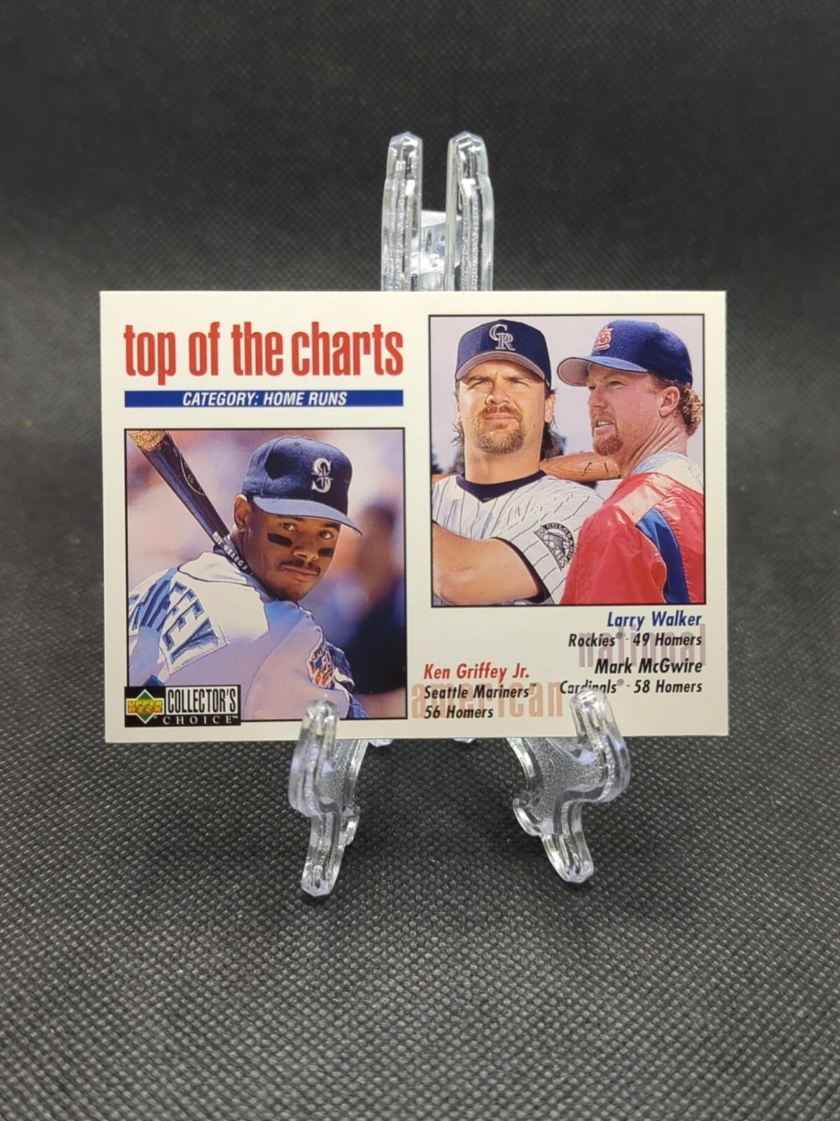 1998 Upper Deck Collectors Choice Ken Griffey Jr #254 Mark McGwire Larry Walker