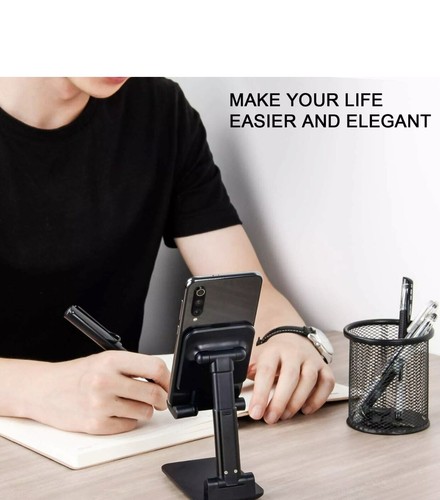 Adjustable Phone Tablet Desktop Stand Desk Holder Mount Cradle For iPhone iPad - Picture 3 of 12