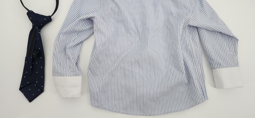 Kidsworld of USA 3 Piece Tuxedo Size 5 With Shirt & Tie (Blue & Grey) - Picture 13 of 23