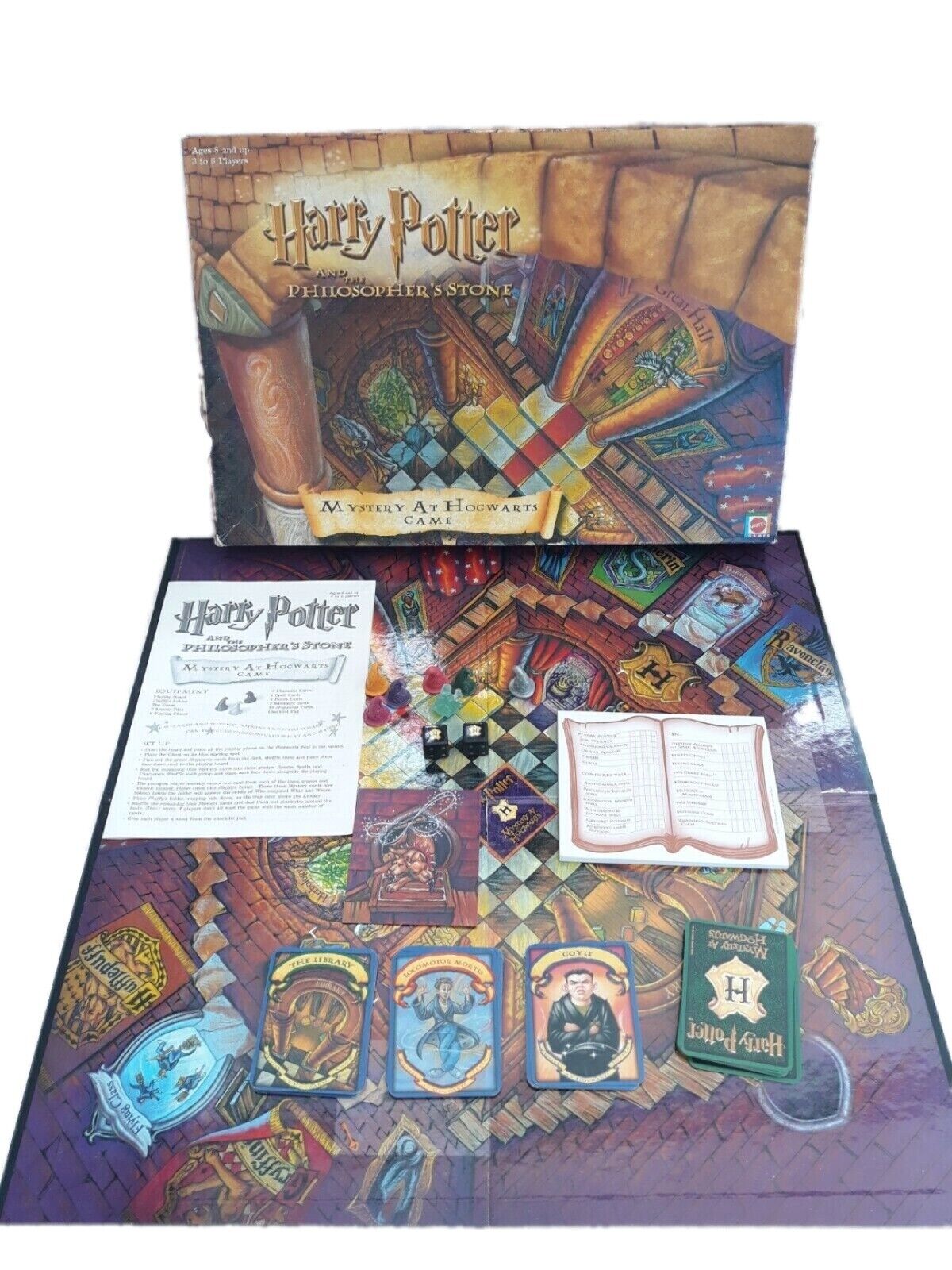 Harry Potter & Das Steingeheimnis der Weisen in Hogwarts Brettspiel – komplett