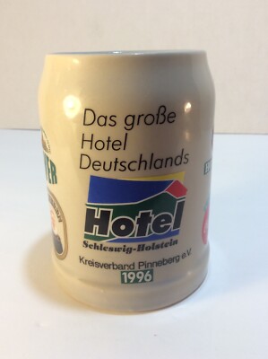German Clay Stoneware Beer Mug Stein Kreisverband Pinneberg e.V 1996