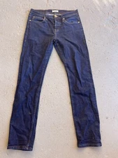 The Unbranded Brand 11oz Selvedge Jeans Mens 31X31 Blue Button Fly Denim UB122
