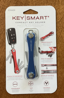 KeySmart - Aluminum Compact Key Holder and Keychain Organizer - Blue | eBay