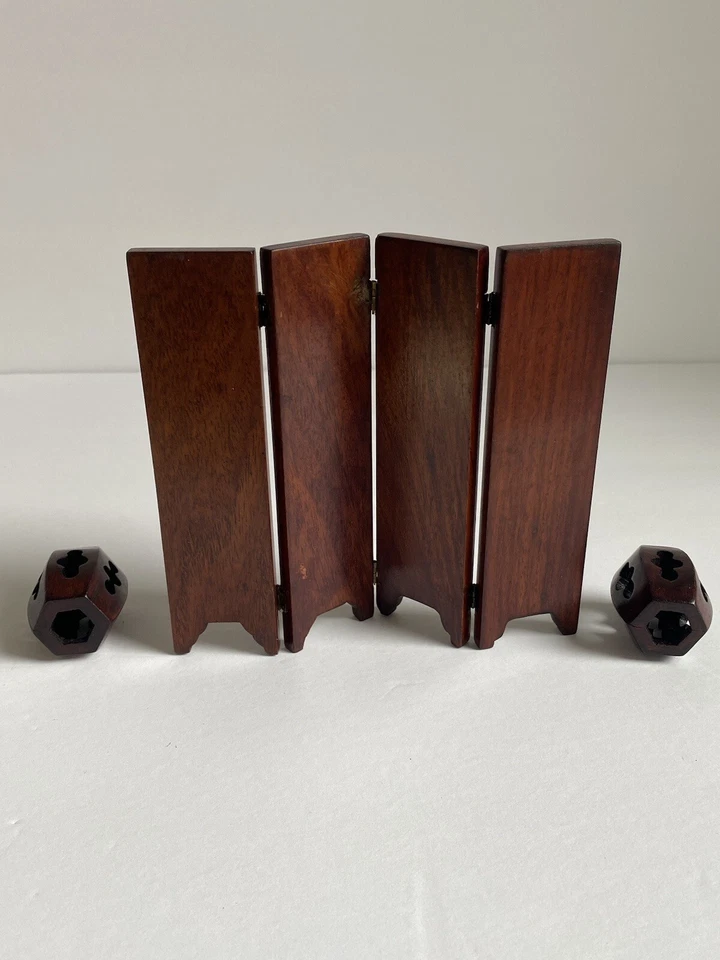 Antiguo divisor de pantalla japonés mini - ¿Viene con bancos de jardín? - ¡Muy único! Foto 4 de 4