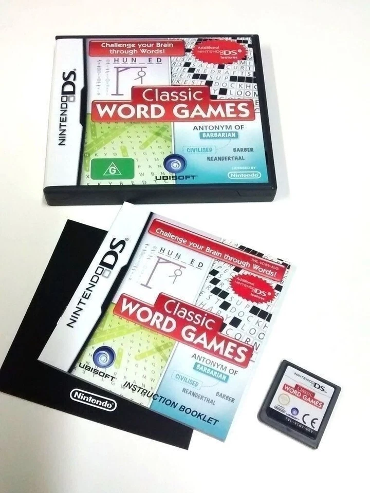 15 Classic Word Games NEW! Nintendo DS 2DS 3DS Hangman Crossword Bluff Links NDS - Image 2 of 3