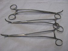 lot de 3 pinces chirurgicales neuves 30cms