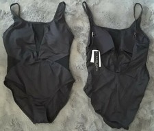 NWT LA BLANCA LADIES 1 PIECE SIZE 12 SWIMSUIT BLACK