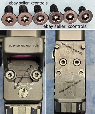 Glock MOS - Trijicon RMR / SRO Screw Kit - NEW and IMPROVED Custom Made "LOOK"