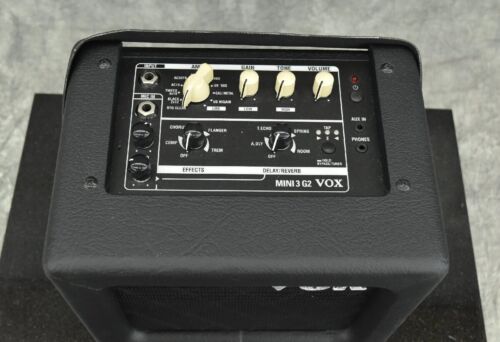 VOX MINI3 G2 Modeling 3W Guitar Amplifier Electric Guitar BLACK Tested Working - Picture 3 of 7