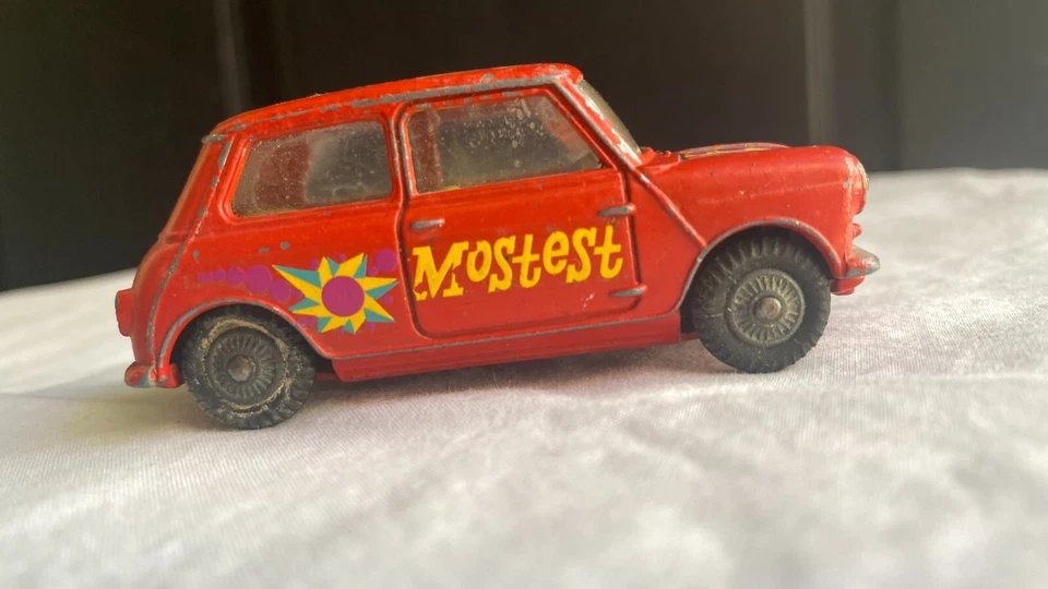 De colección Corgi Toys Morris Mini-Menor Mostest Pop Art Hecho en GT Gran Bretaña Foto 4 de 4