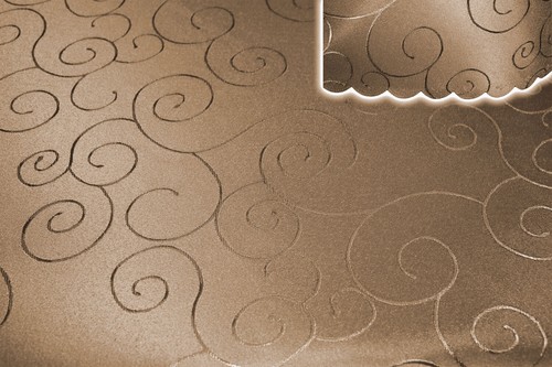 Tablecloth Square 135X180 Cm Structure Damask Circle Non-Iron - Picture 9 of 19