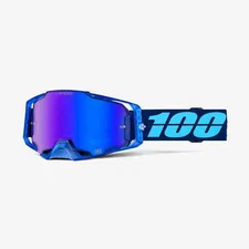 100% Armega Coupe HIPER Blue Mirror Lens Moto Motocross MTB Dirtbike MX Goggles