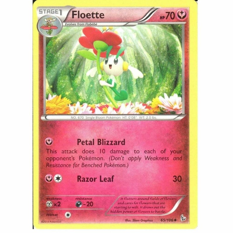 65/106 Floette Rare: Pokemon Trading Card Game XY-02 Flashfire