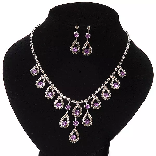 Purple Designer Flower Necklace Set at Rs 130/set | Designer Necklace Set  in Jaipur | ID: 21839472355