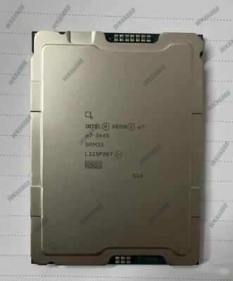 Intel Xeon w7-3445 2.60GHz 20-Core 52.5MB 270W FC-LGA16A LGA-4677 CPU processor