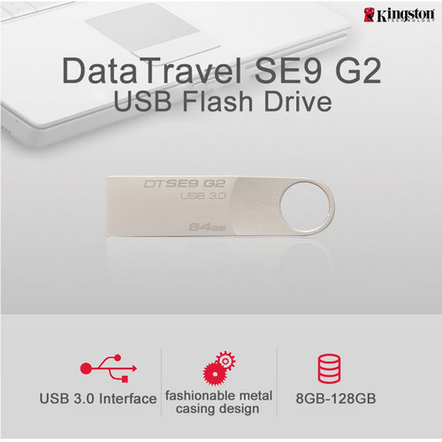 Metal Kingston DTSE9 G2 USB 3.0 Flash Drive 32GB 64GB 128GB 256GB Memory U Disk - Picture 6 of 12