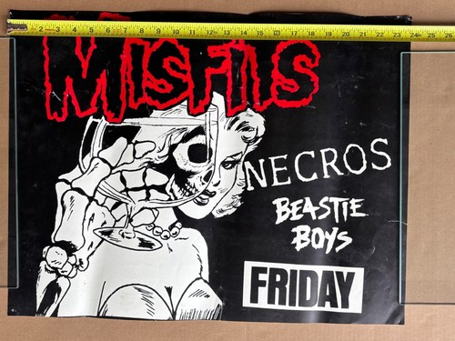 MISFITS / BEASTIE BOYS / NECROS vintage 1982 poster for NYC show * RARE * - Picture 4 of 15