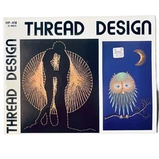 Vintage Thread Design Craft Book String Art 32 page 1974 James E. Gick & Insert