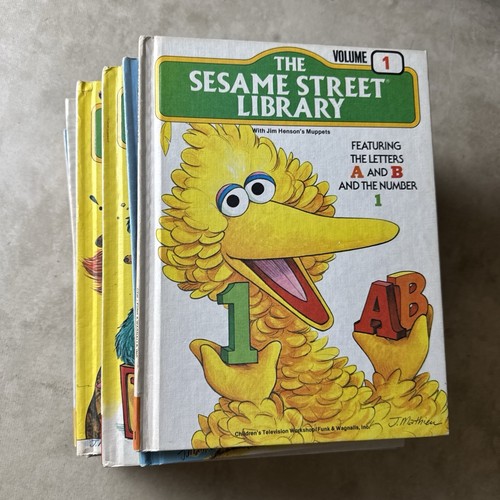 The Sesame Street Library 1 - 15 Complete Set Hardcover Children Books Vintage - Imagen 1 de 6