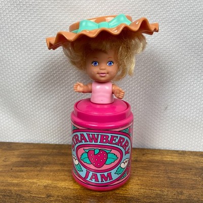 Vintage Kenner 1991 CupCakes Jam Pops Beri Ann Strawberry Doll Incomplete