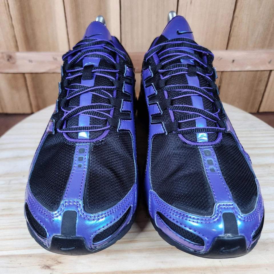 Tênis de corrida Nike Shox Navina feminino 8 preto roxo 2012 356918-055 - Imagem 2 de 4