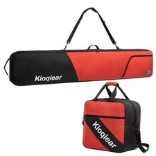 Padded Snowboard and Boot Bag Combo,Perfect for Snowboard Up to 165 cm and RED
