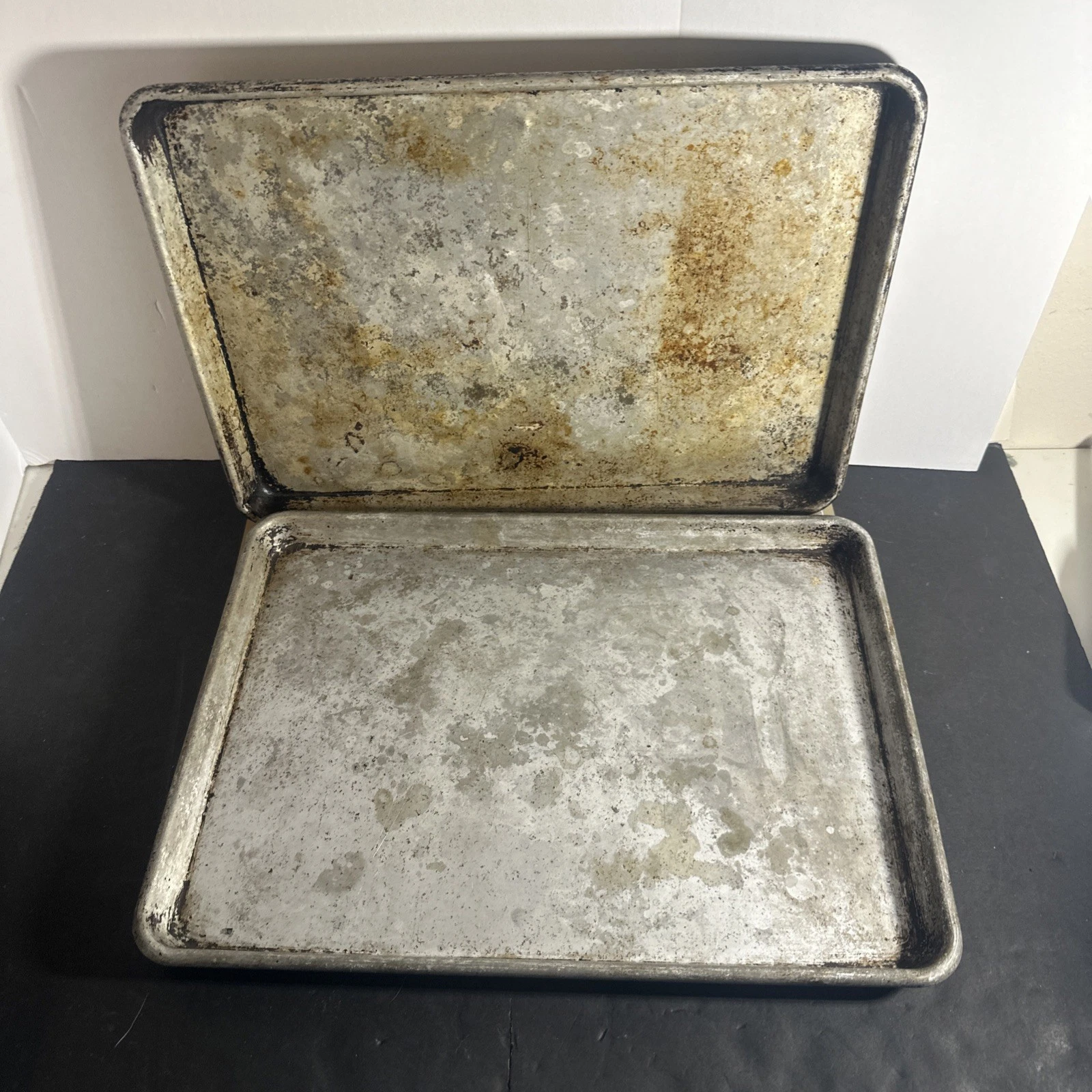 2 Vintage Lincoln Wear Ever 5303 Baking Sheets Pan 18” X 13” Aluminum Brownie