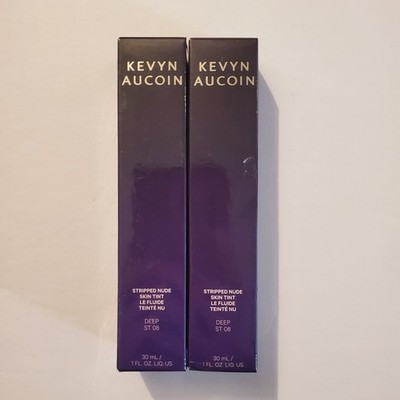 2 Kevyn Aucoin Stripped Nude Skin Tint Foundations - Deep ST 08 - New in Box