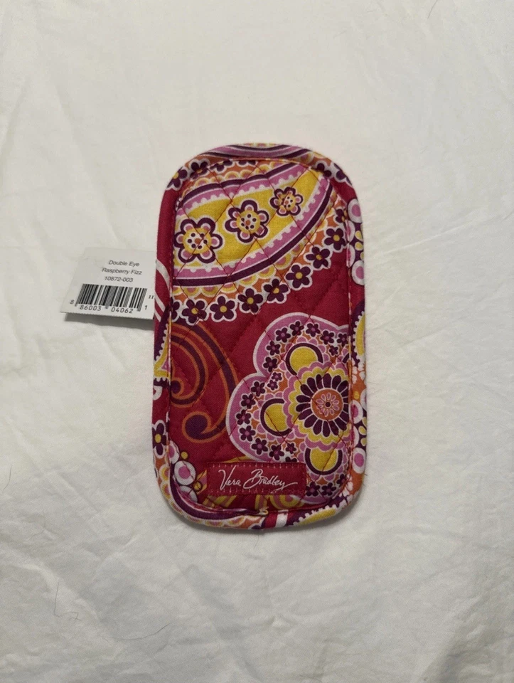 Estuche para gafas dobles Vera Bradley en frambuesa efervescencia retirado nuevo con etiquetas Foto 4 de 4