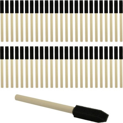 1/2'' Foam Brush 50pcs with High Density Foam, mini Foam Brush for Small Project