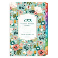 2026 Planner Refills - 7 Punched Holes 2026 Weekly Monthly A5, Green