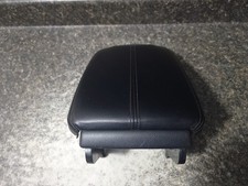 08-12 Honda Accord Center Console Lid Cover Arm Rest Sliding Black Leather Oem