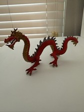 Safari Ltd Imperial Horned Red Gold Dragon Mythical Figurine 8"
