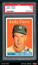1958 Topps #333 Andy Carey Yankees PSA 7 - NM