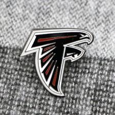Insignia prendedor esmaltada de los Atlanta Falcons NFL | Prendedor de sombrero de solapa coleccionable de fútbol americano