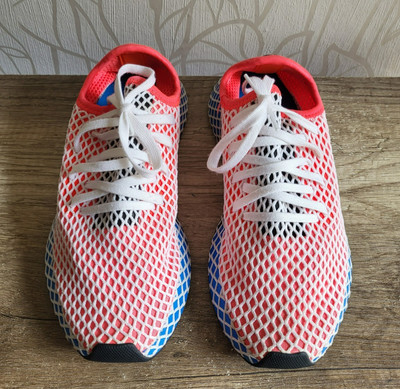 Adidas Deerupt Runners Solar Red Bluebird DA9610 Schuhe Sneaker Gr. 38