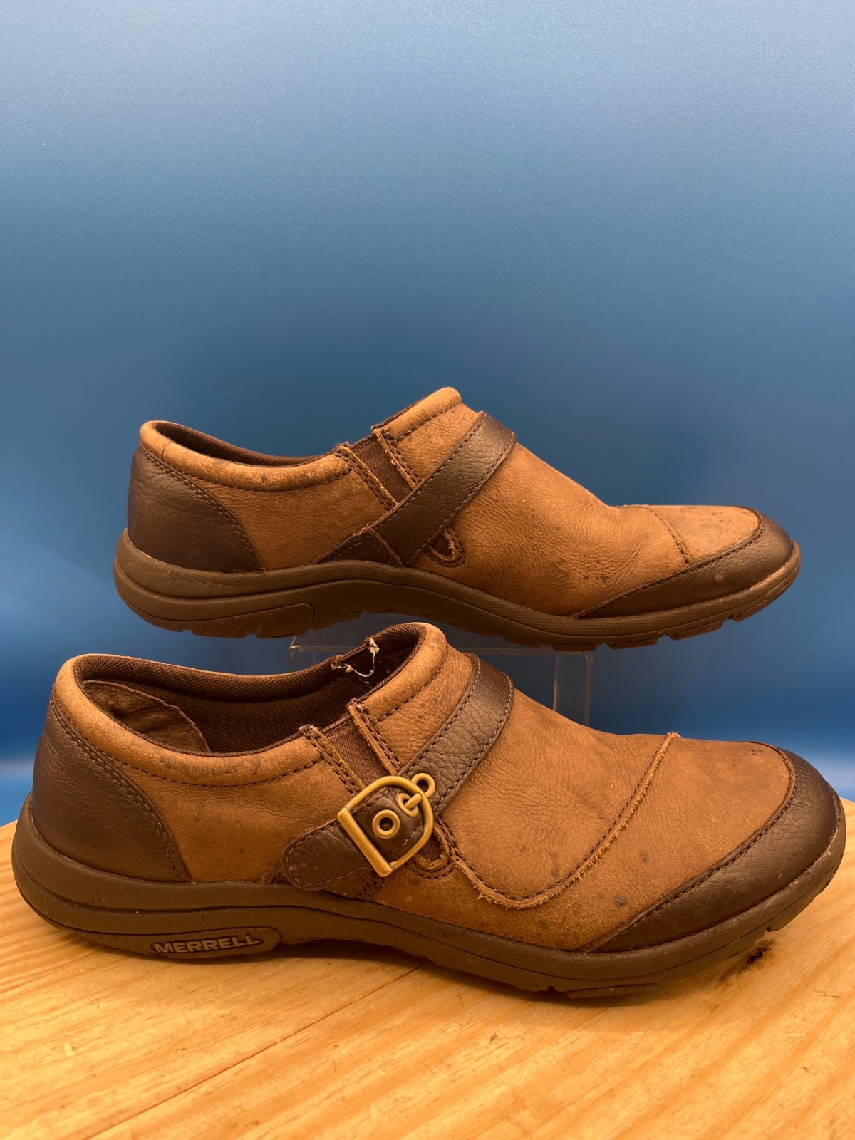 Merrell Mocassino Performance Footwear J42590 Donna Taglia 10.5 EU42 Pelle Marrone