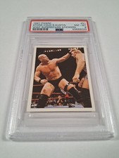 1997 Panini WWF Superstars Stone Cold Steve Austin Wrestling Sticker PSA 8 WWE