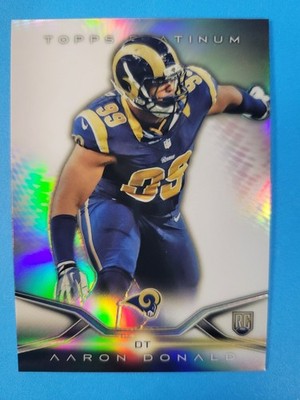 Aaron Donald 2014 Topps Platinum #112 Rookie Refractor RC LA Rams