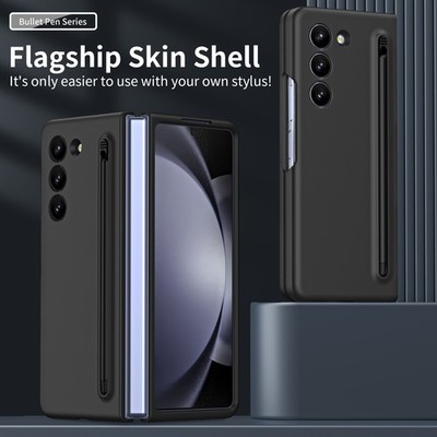 For Samsung Galaxy Z Fold 7 6 5 4 3 Shockproof Rugged Hard PC Cover with Stylus