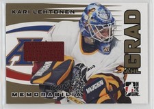 2005-06 ITG Heroes and Prospects AHL Grad Memorabilia Gold /10 Kari Lehtonen r9d