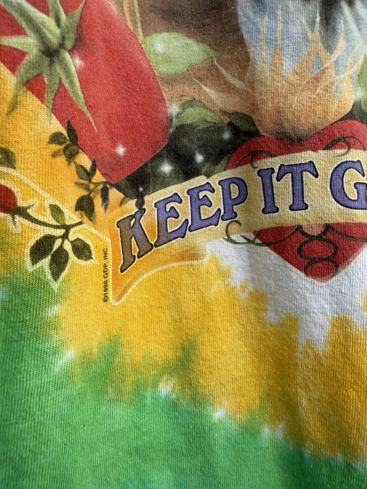 Футболка 1998 Liquid Blue Grateful Dead «Keep It Green» галстук краситель - мужская размер XL - Изображение 4 из 4