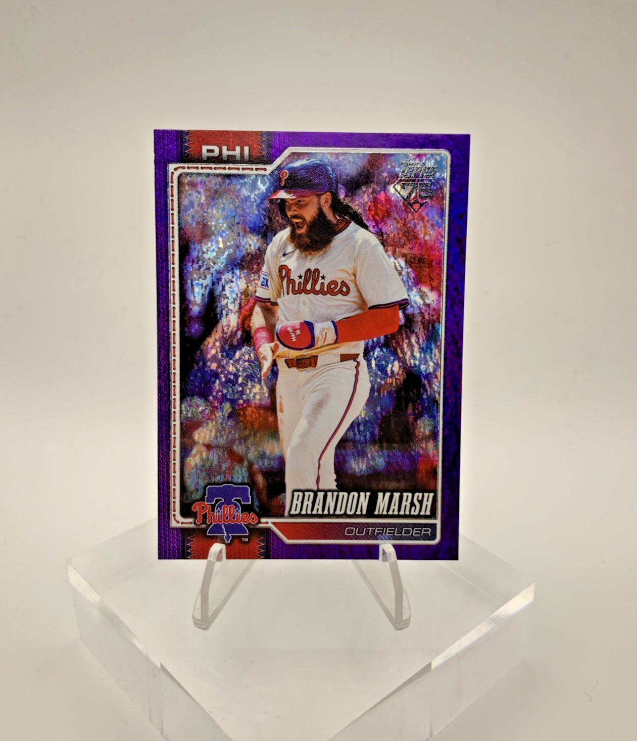 🔔2026 Topps Brandon Marsh Phillies Purple Foil 220/250🔔