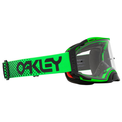 Oakley Airbrake Moto Green B1B MX Goggle Clear Lens