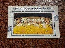 VINTAGE BAMFORTH COMIC POSTCARD 1940 "ANOTHER MAN & WIFE DRIFTING APART"