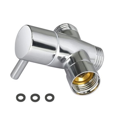 Easy Install 1/2in T-Adapter Diverter Valve Brass Body Ergonomic Handle Switch