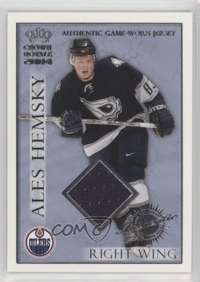 2003-04 Pacific Crown Royale Authentic Game-Worn Jerseys Retail Ales Hemsky 1o3