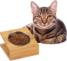 Ciotola Rialzata, Gatti & Piccoli Cani, Acqua & Mangime, Supporto Alzatina Con P