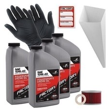 Factory Racing Parts 10W40 4Qt Oil Change Kit For Honda CX500Z CX500CB CX650TC-D 32.99 per gallon