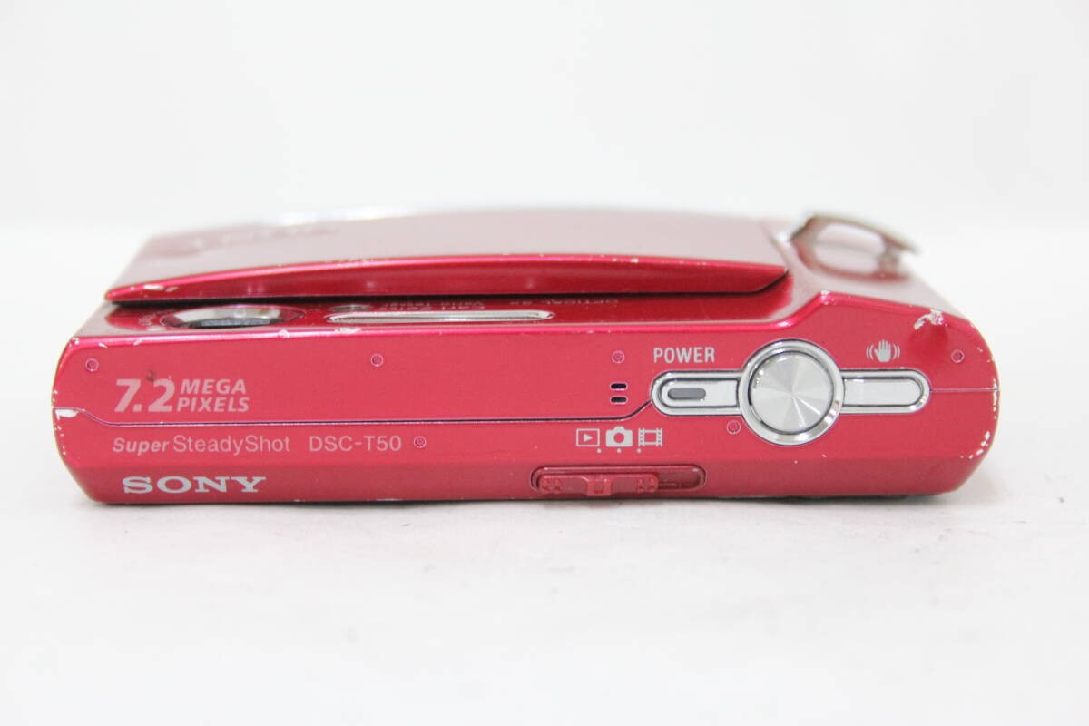 SONY CYBER-SHOT DSC-T50 デジタルカメラ レッド DSC-T50 | デジタルスチルカメラ Cyber-shot サイバーショット